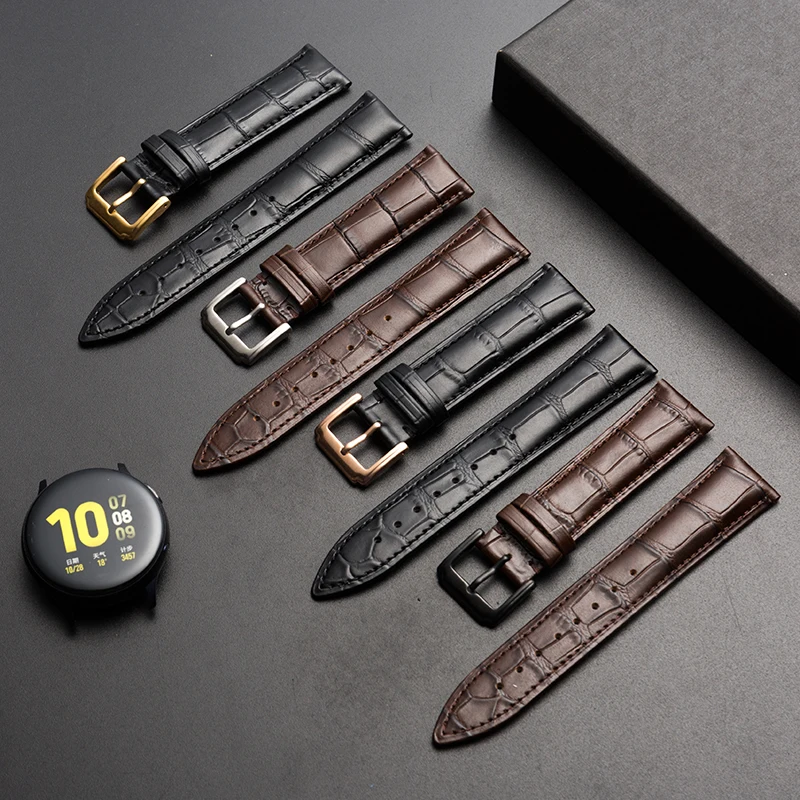 

BMW Leather Exquisite Pin Buckle Replacement Accessories New Top Cowhide Leather Strap for Men and Women 12-24MM