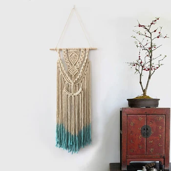 

Hand-Woven Wall Decoration Crafts Tapestry Boho Chic Wall Hanging Decorations Woven Pendant For Living Room
