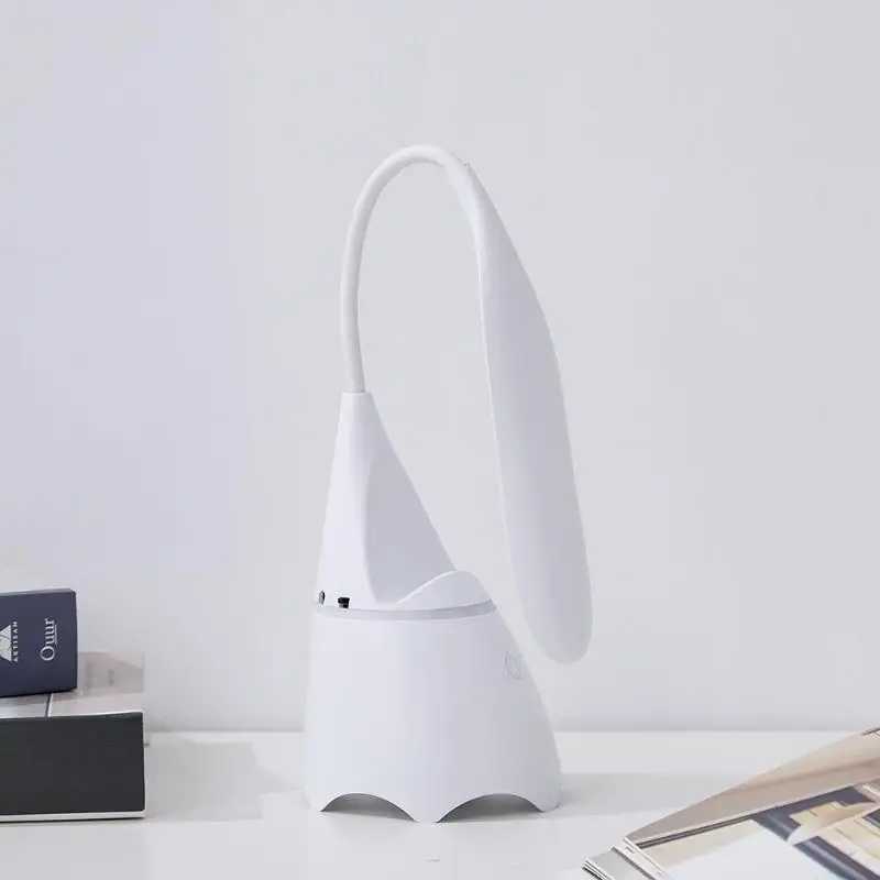 Сенсорный Bluetooth аудио настольная лампа 3 режима перезаряжаемый 20 светодиодный прикроватный светильник с регулируемой яркостью держатель для телефона складное освещение в помещении