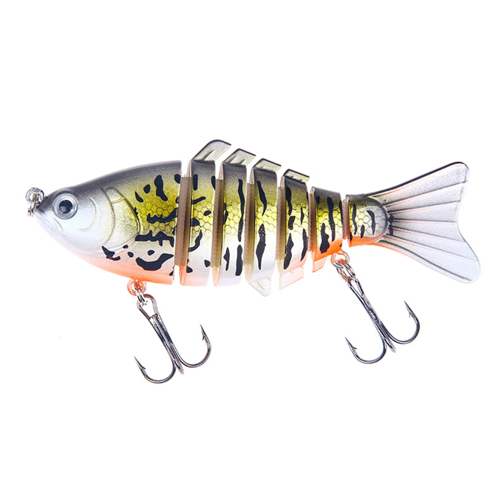 Sete-seção de Iscas de Pesca Isca de Pesca Ferramentas de Simulação Isca Artificial Duro - Set 10 Centímetros Coloridos Luya 6 Pçs 4 Esporte e Lazer