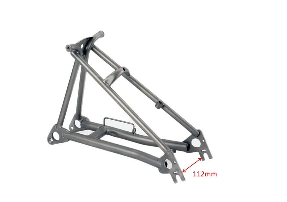 brompton titanium fork and rear triangle
