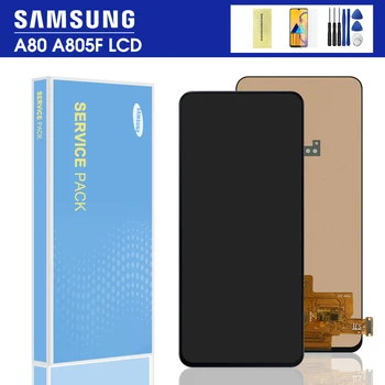 

100% Test 6.7'' LCD Display For Samsung Galaxy A80 A805 A805F SM-A805F/DS LCD Touch Screen Digitizer Assembly+Service package