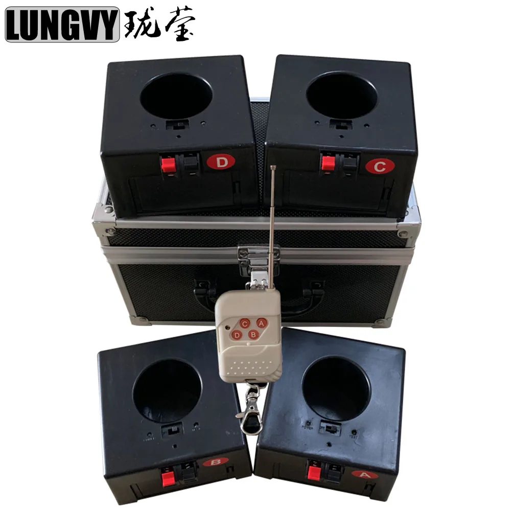 

Free Shipping D04 Wireless Remote Control 4 Channel Receiver Box Birthday Pyro Machine Firing System