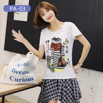 

Summer Fashion Tshirts sleeve yellow Red Stripe T Shirts Women Hip Hop Casual Cotton Short Sleeve Tops