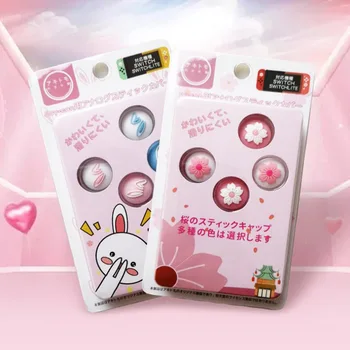 

Cute Sakura Pink Flower Nintend Thumb Stick Grip Cap Joystick Cover For Nintendo Switch Lite Joy-con Controller Thumbstick Case
