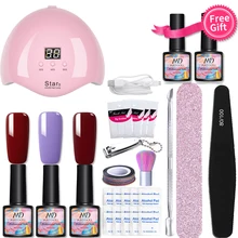 УФ-Комплект гель-лака впитываемый Гель-лак для ногтей 36 Вт Светодиодный светильник Сушилка электрическая пилка для ногтей буфера ногтей DIY Дизайн инструменты для украшения