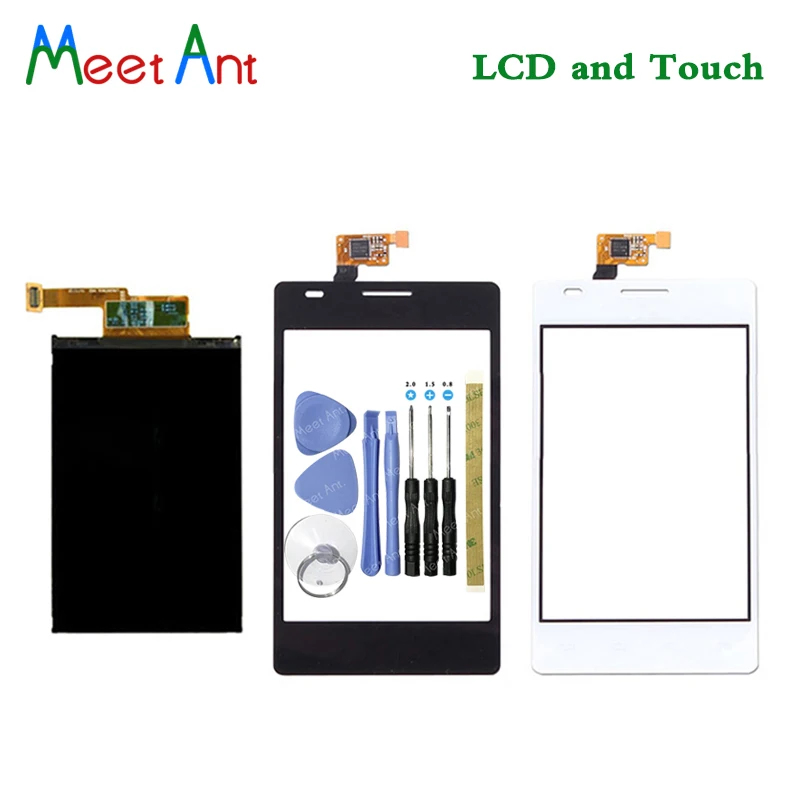 Новый 4 5 ''ЖК-дисплей с сенсорным экраном дигитайзер Датчик для LG Optimus L5 E615 E617 |