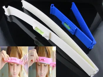 

2pcs/set Fashion DIY Professional Bangs Hairtail Ruler Hair Cutting Clip Comb Hairstyle Typing Trim Tool Bangs Ruler Set