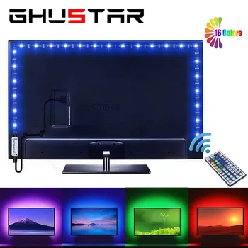 

TV Led Strip USB 5m 4m 3m 2m 1m 50cm 30Leds/m DC 5V LED Strip Light Lamp SMD5050 Flexible RGB LED Stripe for TV Background Light