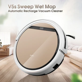 

V5s Pro Vacuum Cleaner Automatic Recharge Sweep Wet Mop Intelligent Cleaning Robot For Pet Hair Powerful Suction Ultra Thin