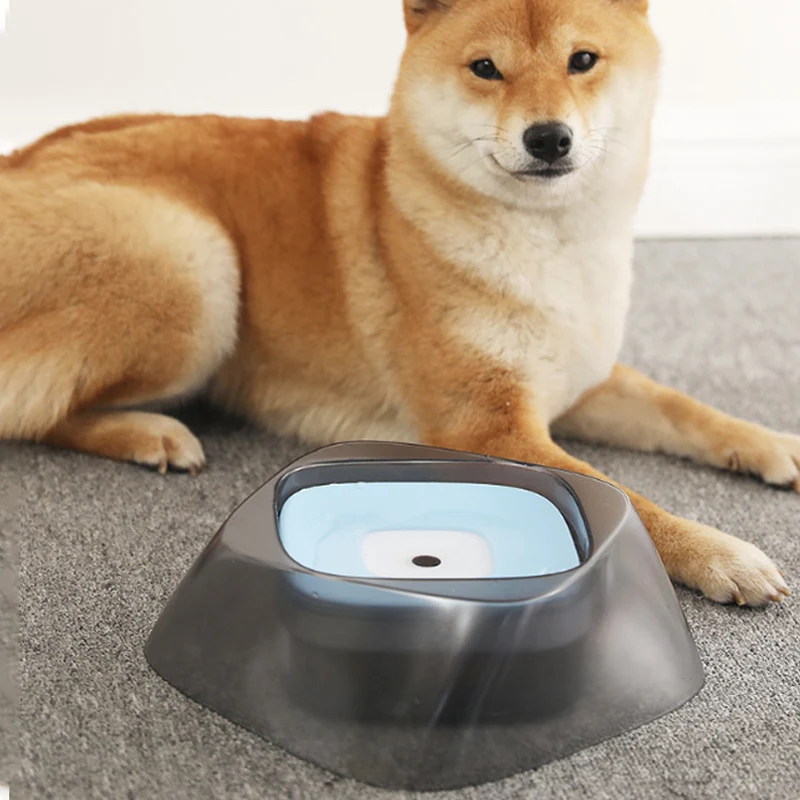 

Pet Bowl Floating Non-wetting Mouth Dog Water Bowl Without Spill Drinking Water Dispenser Portable Plastic Dogs Bowl Supplies