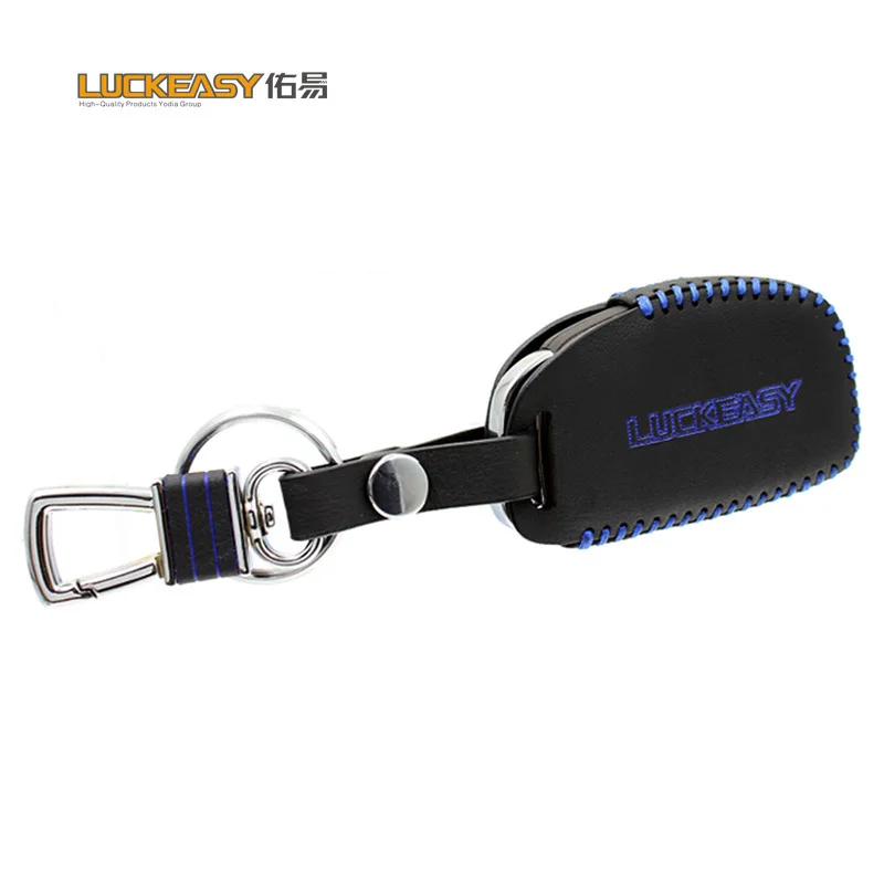 Luckeasy для hyundai solaris 2013 mistra ix35 Автомобильный ключ кожаный держатель key2a