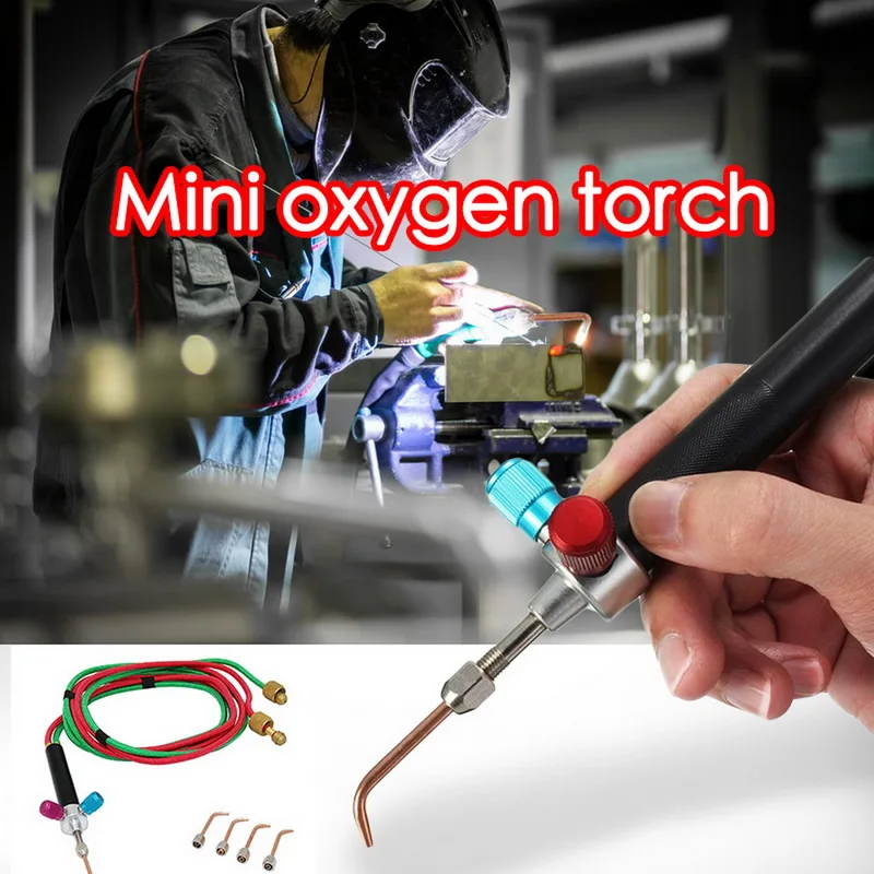 Мини-газовый фонарь, набор для сварки, пайки, кислородный ацетиленовый пистолет, сварочный Платиновый металл, нержавеющая сталь, сварочный инструмент для пайки