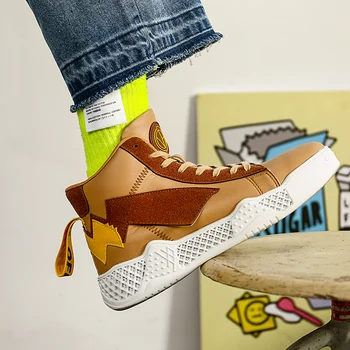 

Lightning High-top Men's Sneakers Breathable Running Shoes New Style Sport Shoes Mesh Sneakers Athletic Footwear Zapatos Hombre