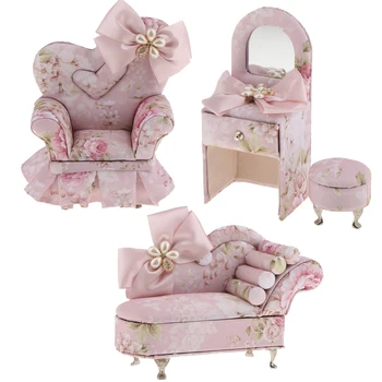 

Sofa Couch Chair Jewelry Case Ring Box Dollhouse Furniture Valentine's Gift