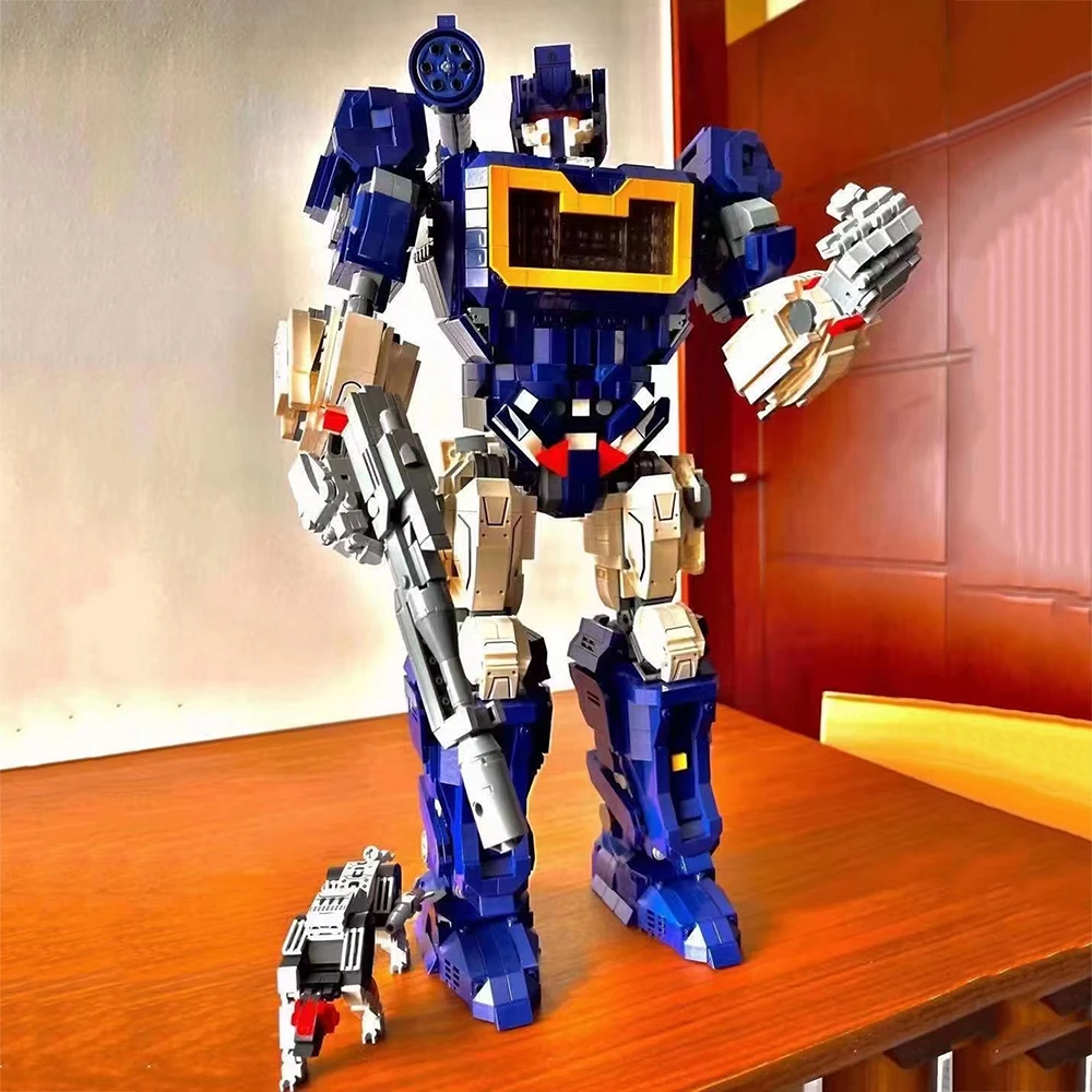 Креативная идея робот-трансформер Оптимус модель грузовика кирпичи MOC Mecha