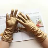Bickmods Women's Leather Gloves Classic Elastic Style Velvet Lining Winter Keep Warm Outdoor Driving Fashion Gloves ► Photo 3/6