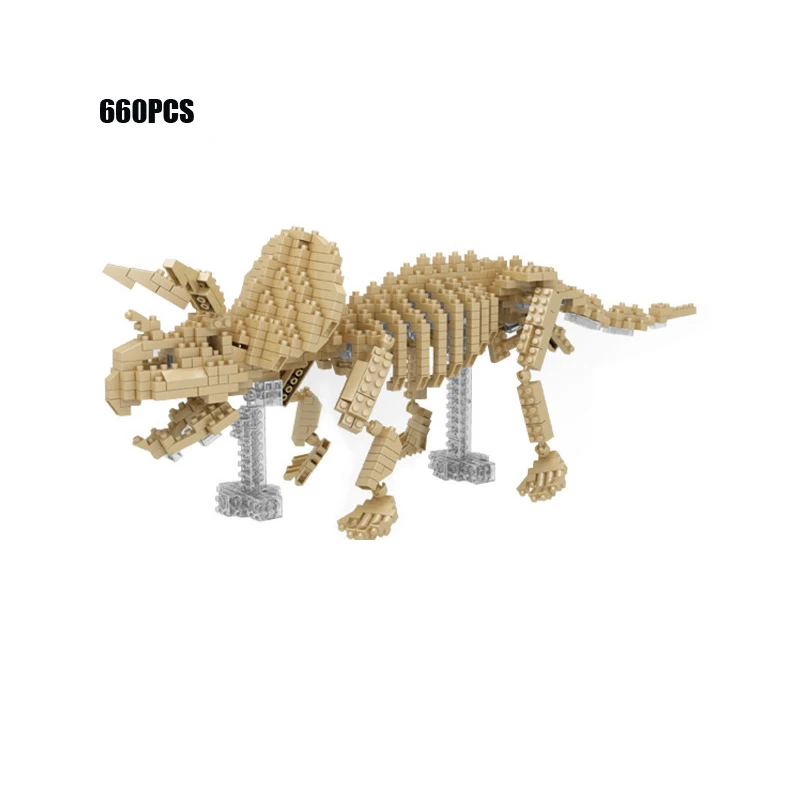 Создатель Динозавров Юрского периода Fossil micro diamond строительный блок Трицератопс nanobrick science развивающие игрушки коллекция
