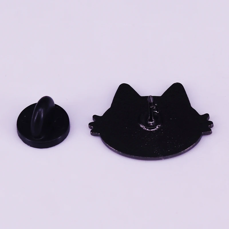 Cannabis cat lapel pin Grab your buds and your salty snacks and kick back in trippy hippie style.