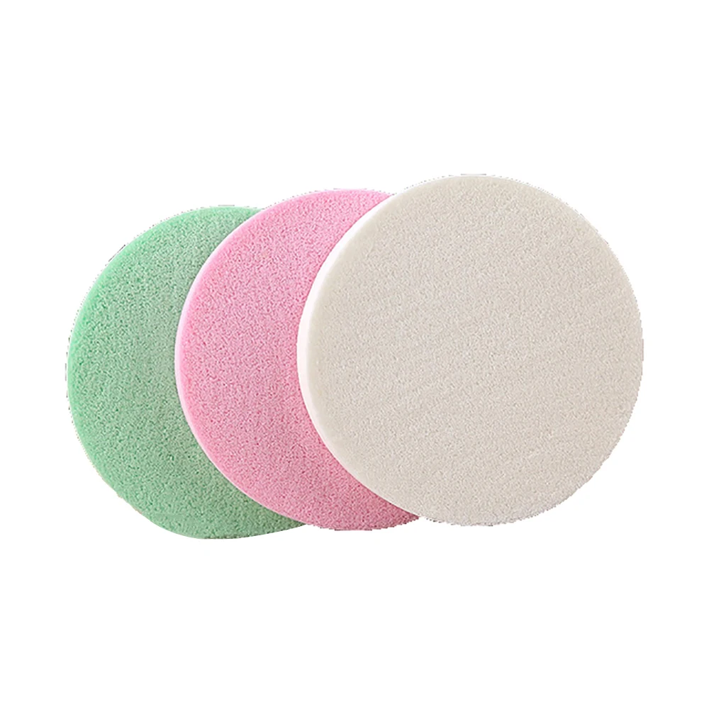 20pcs Soft Cleansing Sponge Wood Pulp Cellulose Compress Cosmetic Puff Face Round Makeup Remover Tools |