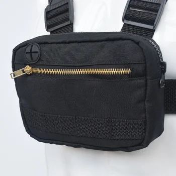

Men Women Fashion Shoulder Bags Chest Rig Bag Hip Hop Adjustable Cross body Bags West Street wear Functional Waist Packs