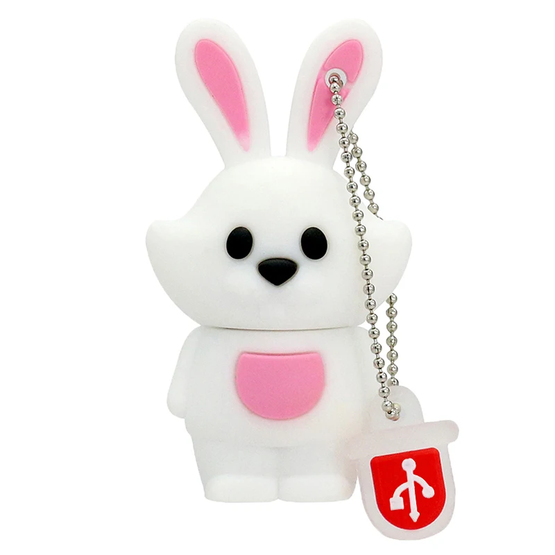 Китайский Знак зодиака USB карта памяти 4 8 16 32 64 128 256 ГБ Флешка 256 ГБ 32 ГБ 8 ГБ USB флеш-накопитель собака/свинья/тигр/кролик подарок - Цвет: Rabbit