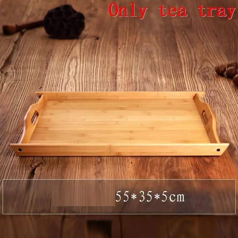 MODEL AK Сервировочный набор чайной посуды Juego De Para Servir аксессуары Te Chino стол Bandeja Bamboo Serv Ing Китайский держатель Gongfu чайный поднос - Цвет: MODEL AK