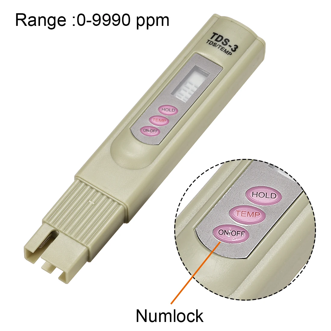 Uxcell TDS 3 PPM Измеритель проводимости для Ro воды аквариум бассейн w кожаный чехол серый 2 шт