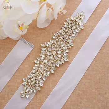 

Rhinestone Wedding Dress Belt Sash 2019 Handmade Pearl Bridal Belt With Satin Ribbon Cheap Wedding Accessories