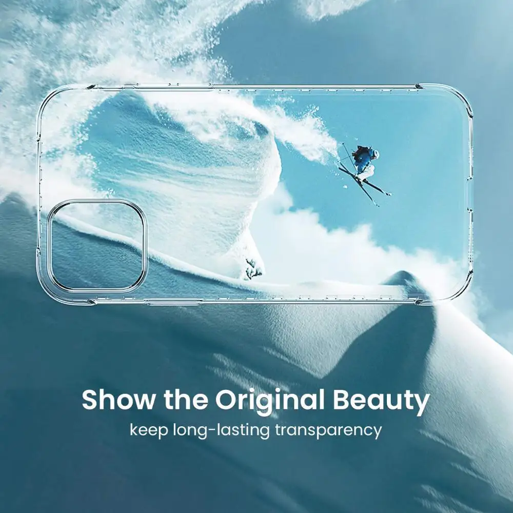 Arvin HD Clear Case for iPhone 11 Pro Max Case 9H Tempered Glass Soft Edges Shockproof 1