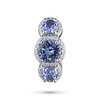 

Pendant made of white gold tanzanite and diamond e0921pd01204520