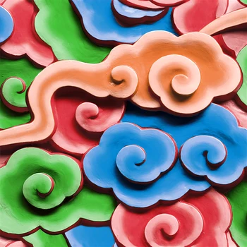 

Chinese style wallpaper dragon pattern classical Zen Chinese style hotel restaurant living room Xiangyun TV background wallpaper