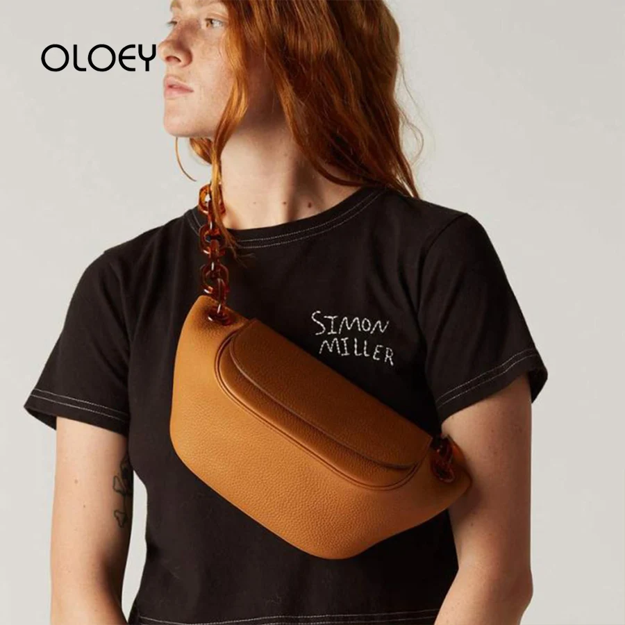 Винтажная модная акриловая цепь сумка на плечо новые роскошные сумки женские дизайнерские Сумки из искусственной кожи Женская Повседневная нагрудная Сумка Bolsa