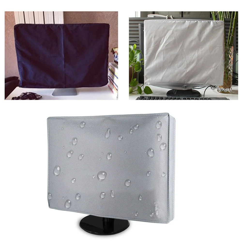 190T Waterproof Computers Flat Screen Monitor Dust Cover PC TV Fits