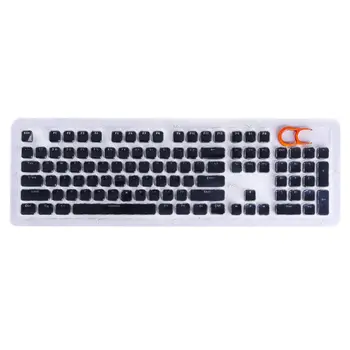 

104 Keys Layout Low Profile Keycaps Set for Mechanical Keyboard Backlit Crystal Edge Design Cherry MX With Key Caps Puller