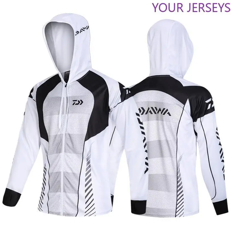 

2020 New 2020 Daiwa Running Riding Fishing Clothes Men Fishing Clothings Windproof Zipper Jacket Anti-Mosquito Coat Fishing Jers