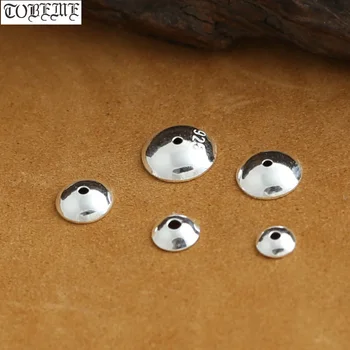 

925 Silver Beads Cap Jewelry Hollowed Bead Cap Sterling Silver Jewelry Accessories DIY Beads