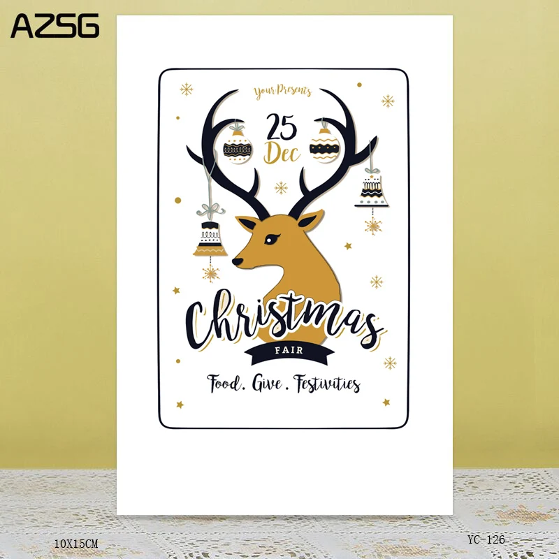

ZhuoAng Christmas deer Transparent seal / sealed DIY scrapbook / album decoration card / seamless seal