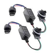 2 Stuks Waarschuwing Canceller Decoder Fix Hyper Knipperen Voor Knipperlichten Lamp Belastingsweerstand Canceller Decoder 3157 3047 3057 3457