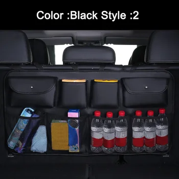 

Car Trunk Rear Seat Back Storage Bag Organizer Compartment Pockets Accessories NJ88