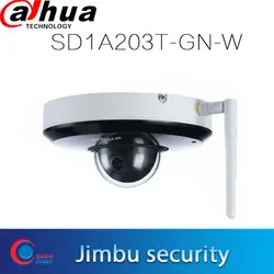 Dahua ip-камера Wi-Fi PTZ 2MP 3x Starlight инфракрасная сетевая камера SD1A203T-GN-W Поддержка Wi-Fi 1/2. 8 ''2Mp STARVI CMOS IVS IR 15 m IP66