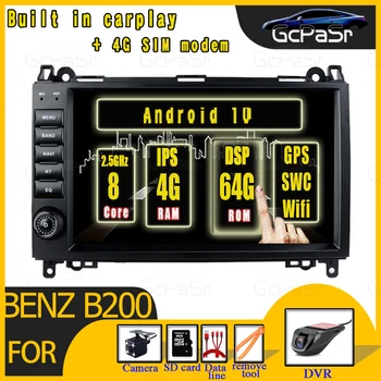 

IPS DSP GPS Multimedia 4G+64G Android 10 Navigation for Mercedes Benz B200 W169 W639 Viano Vito Sprinter GPS DVD Radio CarPlay
