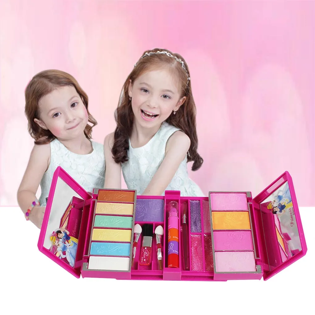

Disney Kids Washable Makeup Set Water Soluble Cosmetics Kit Birthday Gift Children Makeup Toys