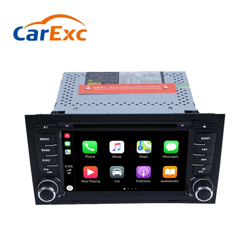 Авторадио с CarPlay для Audi A4 B6 B7 S4 RS4 2002 2008 Seat Exeo Android 9 0 OS автомобильный DVD GPS навигация