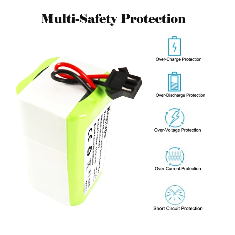 Byd 4inr19 66 Inr18650 M264s1p H18650ch-4s1p Li-ion Bateria para Iboto Aqua V715b Smart L920w Aspirador de pó Novo 14.4v 3400mah - Image 3