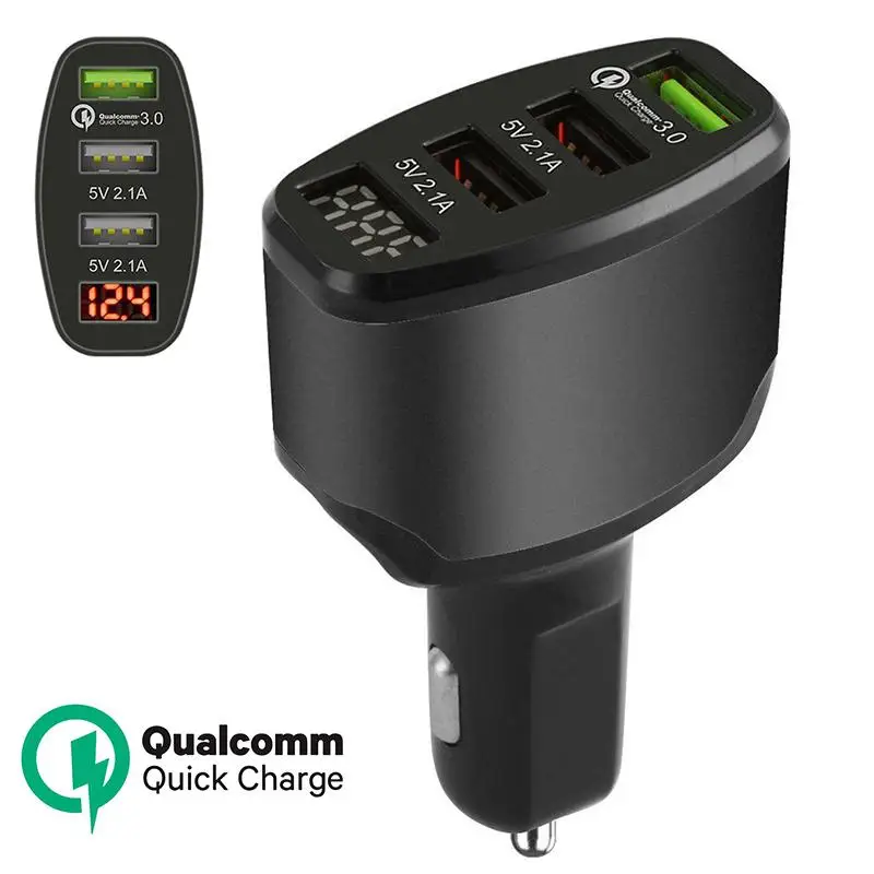 

3-Port USB 2.1A+2.1A+3A Fast Charging Car Charger Adapter for Universal Smart Phone
