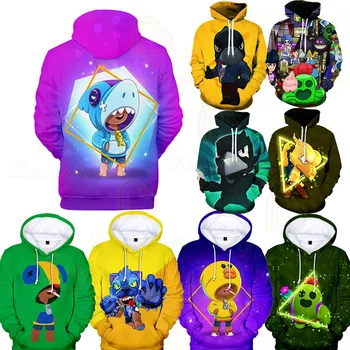 

Gameing Boys Girls 3D PRIMO MORTIS Thin Hoodie Crow Spike Leon Shelly Hoodie Kids Game Anime Star Hoodie Birthday Gift