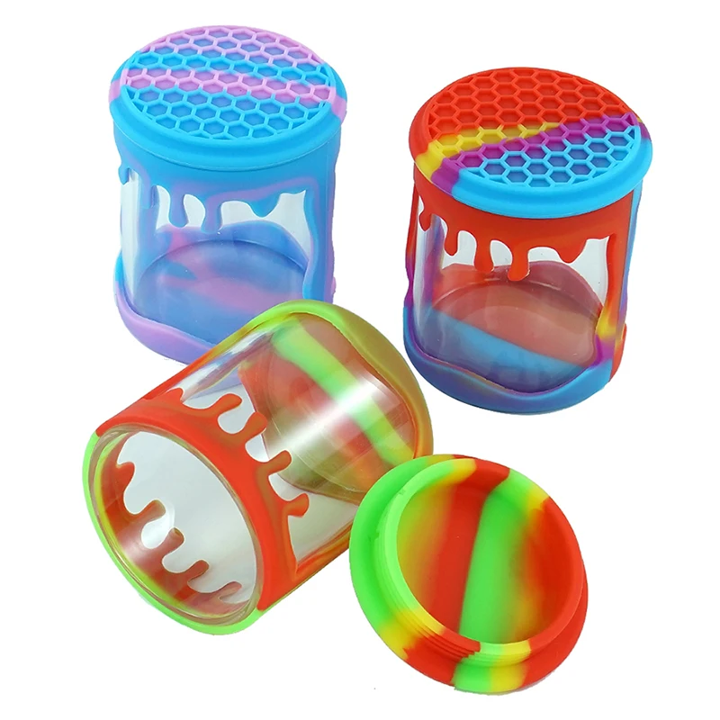 

Glass Storage Container with Lid, Sealed Can, Airtight Stash Jar, Luminous, 100ml