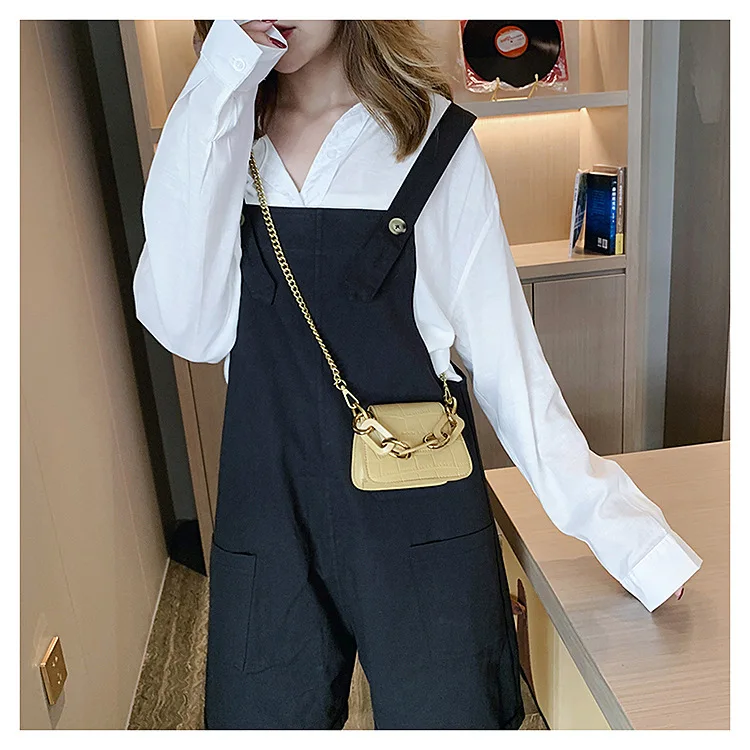 Yellow small Модная сумка для женщин, акриловые сумки на цепочке, дизайнерская сумка из искусственной кожи, сумки с принтом аллигатора, женские сумки через плечо - Цвет: Yellow small