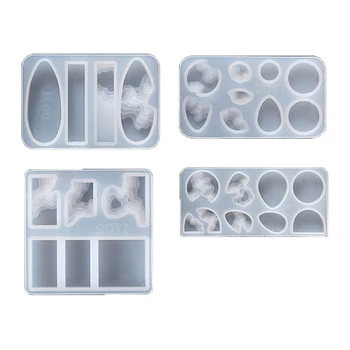 

Diorama Epoxy Resin Molds River Bay Terrarium Necklace Pendant Jewelry Making Supplies 4 Trays Set